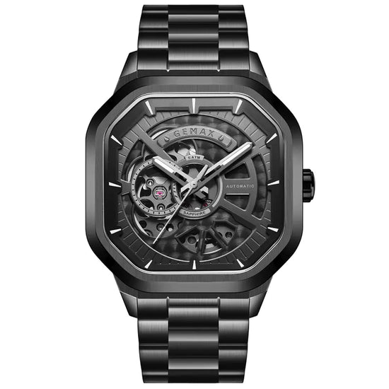 Neue Schweizer mechanische Herrenuhr mit Stahlarmband
