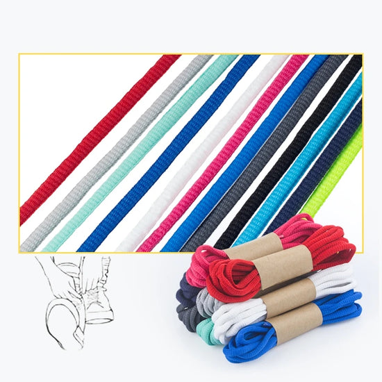 1Pair Sports Shoelaces Semicircle Classic Shoelace Kids Adult Unisex Sneakers Sneaker Shoestrings Woven Laces Casual Boot Laces